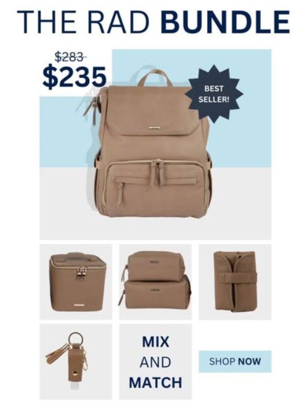 The Rad Bundle Backpack - Radley Toffee